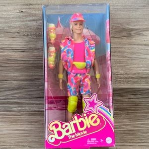 Barbie the Movie Collectible Ken Doll In Inline Skating Outfit Ryan Gosling New